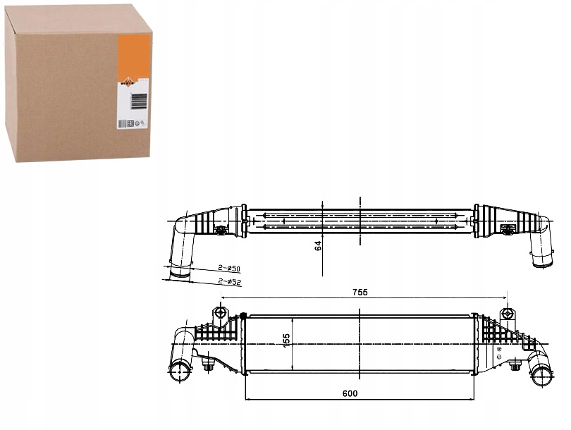 NRF INTERCOOLER 96532 DAG002TT