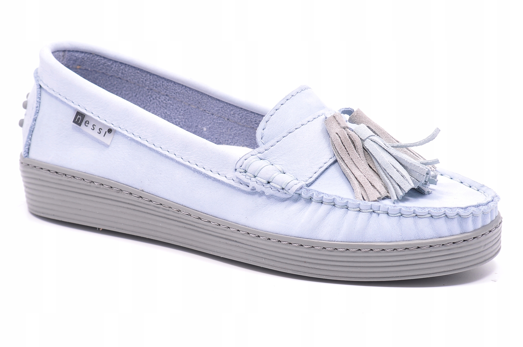 Modré mokasíny Nessi 18309, Velikost 39