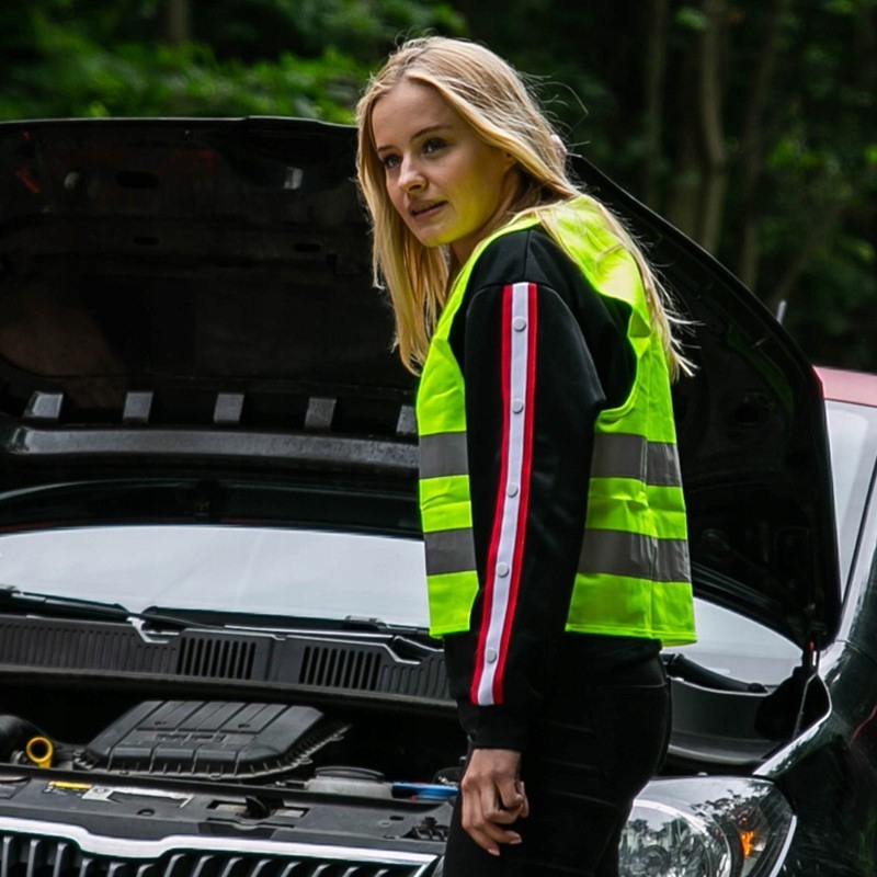 Wysoka jakość ŻÓŁTA kamizelka UECE odblaskowa XL Rozmiar XL