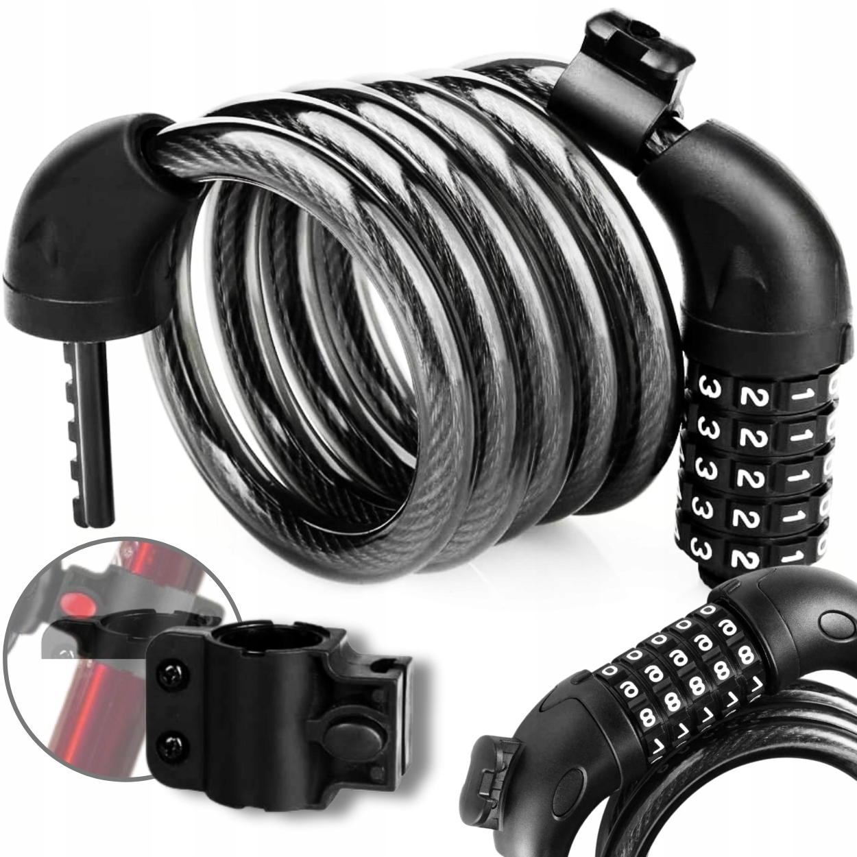 BLOKADA ROWEROWA ZAPIĘCIE DO ROWERU LINKA 120CM