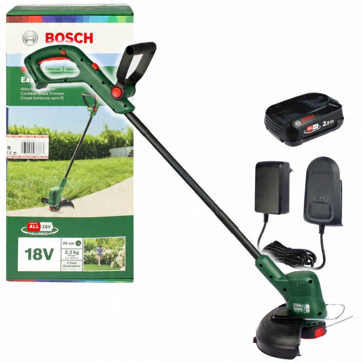 

Podkaszarka Akumulatorowa 26cm 18V Bosch 1x2,5Ah