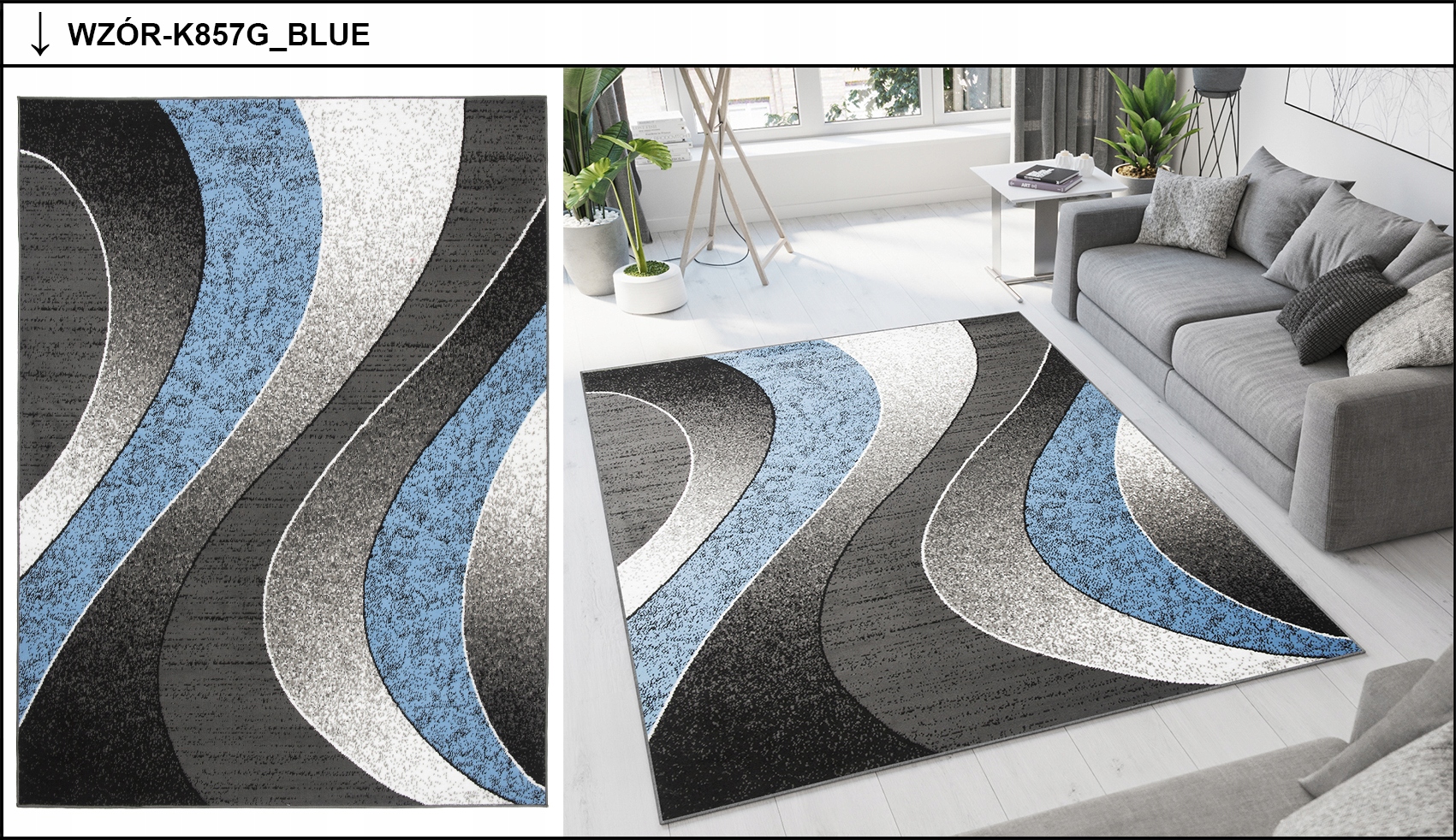 DYWAN 100% PP 200x300 DYWANY BCF KOLOR SZARY Szerokość produktu 200 cm