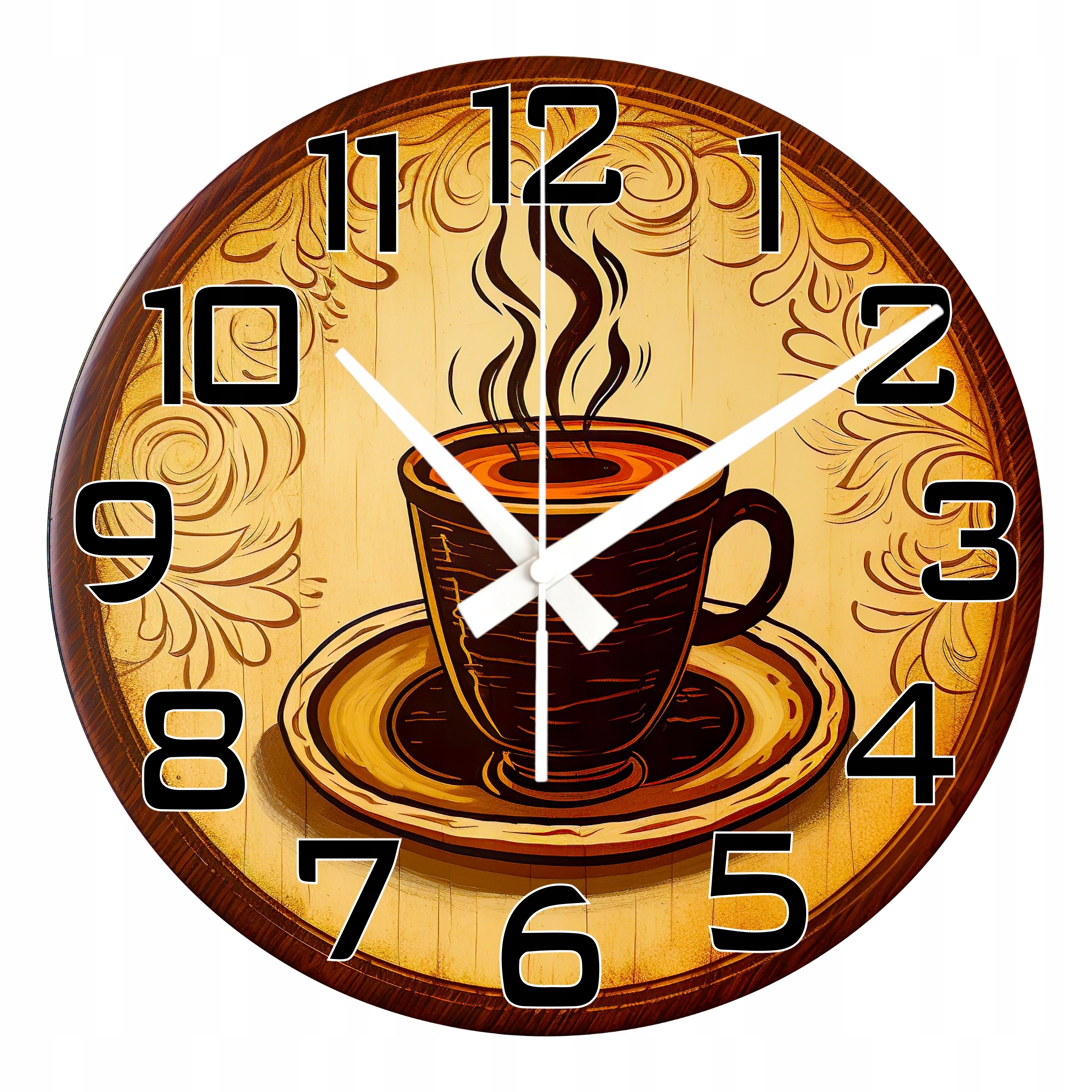 Dekoarční hodiny Káva Ideální Dárek Velké Hodiny 45 cm