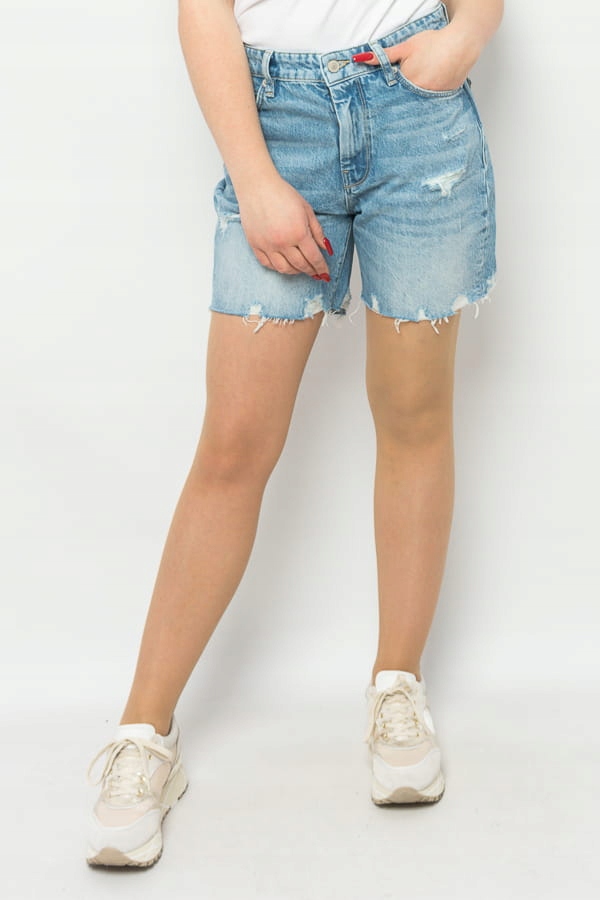 Dámské Šortky Guess W3GD47 D4ZR1 Modré Pants: 25