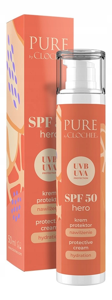 Clochee Pure Spf 50 Hero ochranný krém hydratace 50ml
