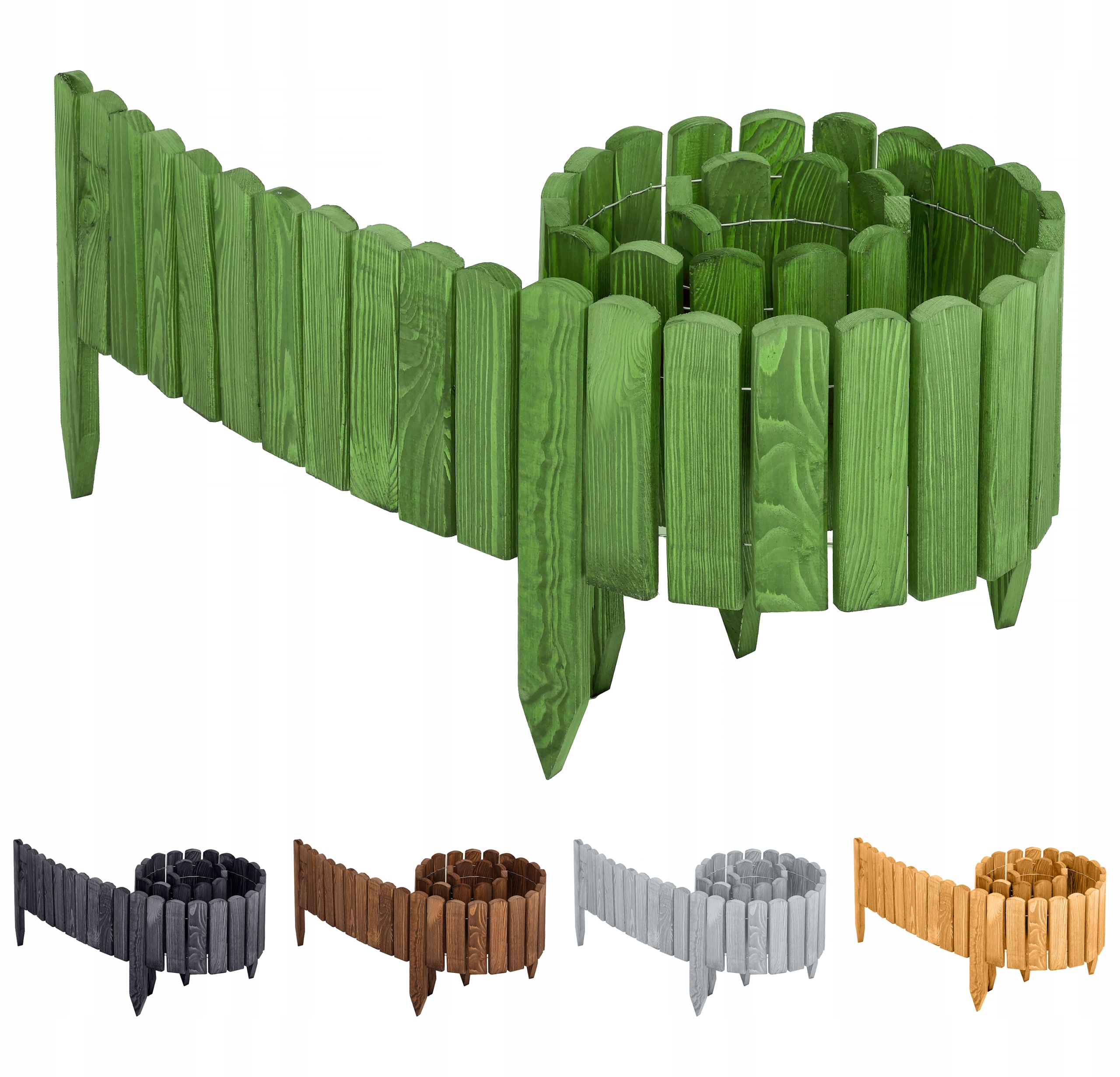 Obrzeże trawnikowe Ogrodowy płotek palisada border Garronda 200x8