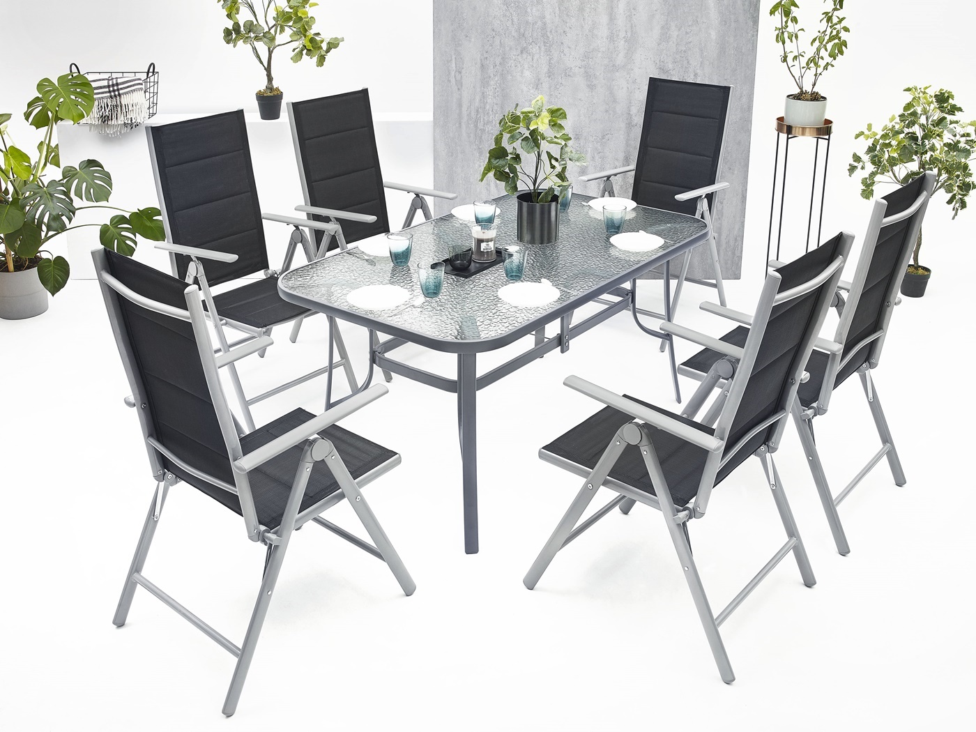 MEBLE OGRODOWE TARAS 6 KRZESEŁ OGRODOWY ZESTAW EAN (GTIN) 5905143013175