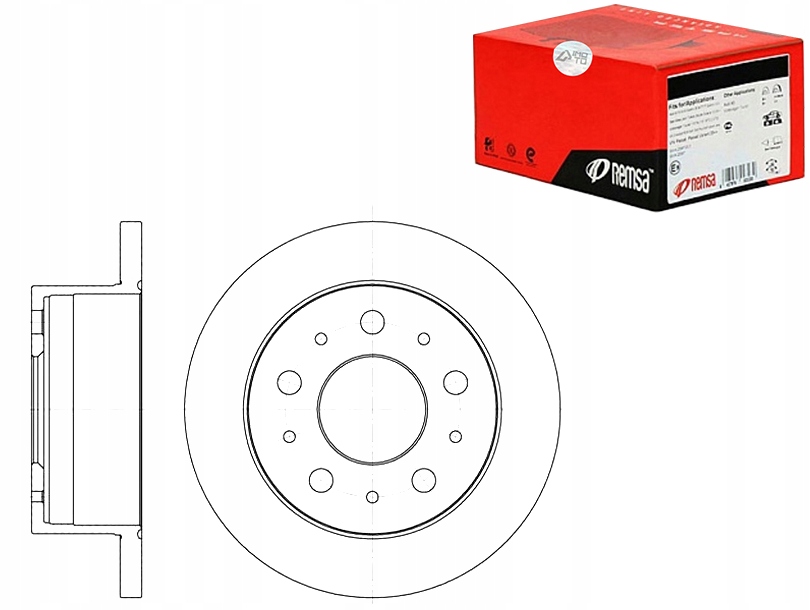 ТОРМОЗНІ ДИСКИ ГАЛЬМІВНЕ REMSA0004246z1 46833807246z1
