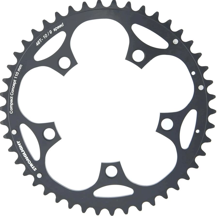 Tarcza Rowerowa Mechanizmu Korbowego Stronglight 110MM 46T 10/9s Alu 5083