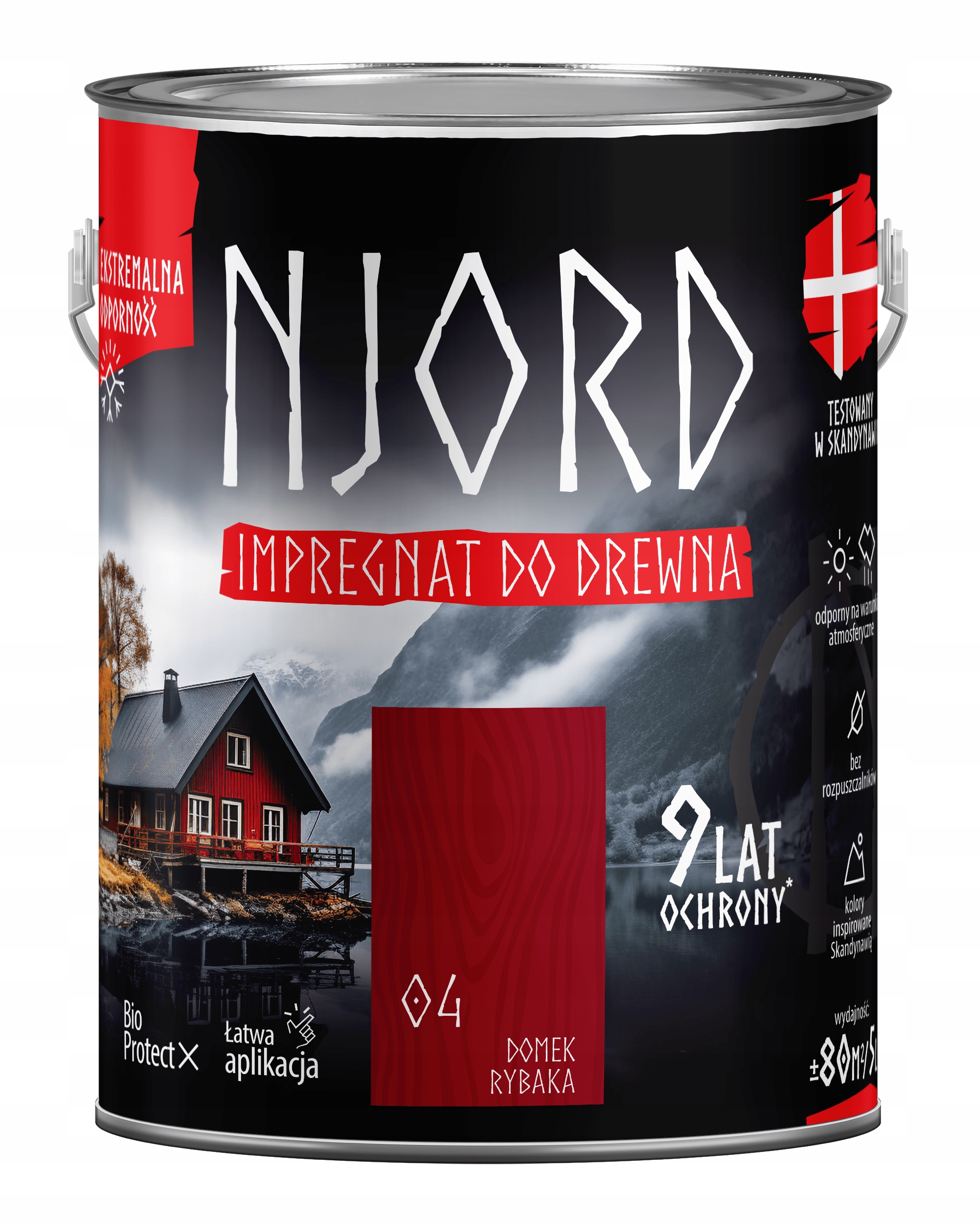 Njord Impregnační Přípravek Na Dřevo 5 L, Ochranný A Dekorační Rybářský Domek