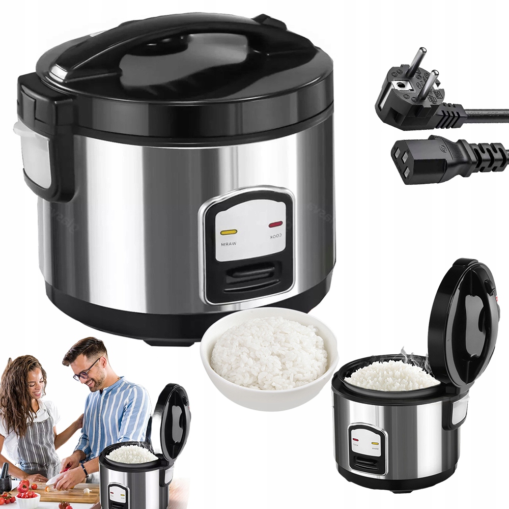 Ryżowar Elektryczny 2L 400W Z Funkcją Podgrzewania I Auto Wyłączaniem