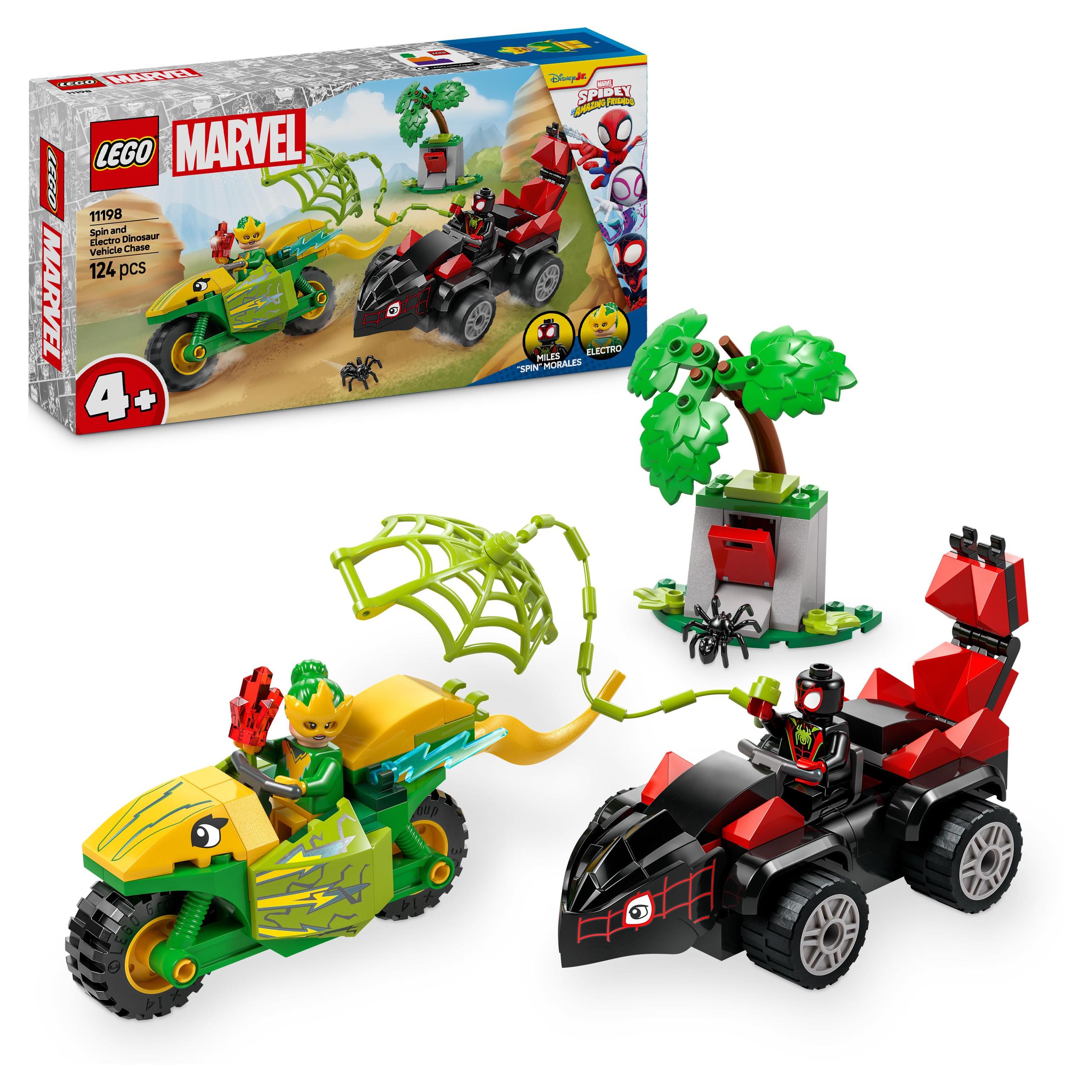 stavebnice Lego Marvel pro děti Honička Spina V Dinovozu Marvel 11198