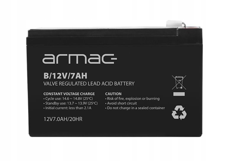 Akumulator Do Ups 12V/7AH Uniwers. Armac B/12V/7AH