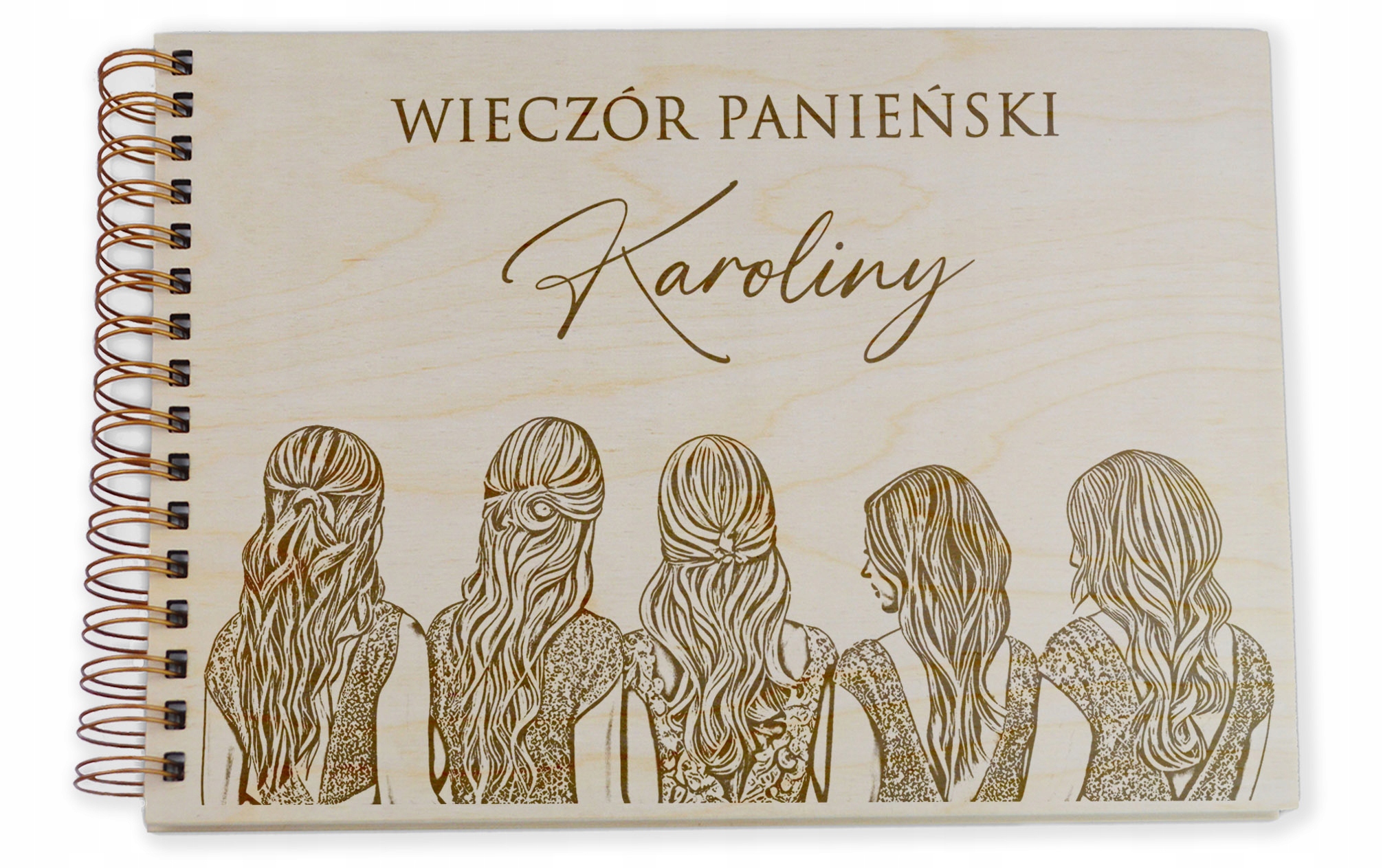 Drewniany album na zdjęcia Wieczór Panieński – personalizowany prezent