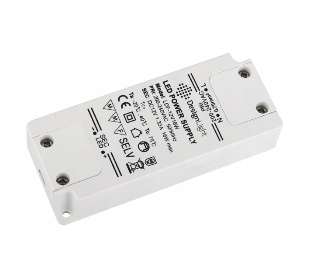 

Zasilacz Led 16W 12VDC Bez Przewodów Standard Plus