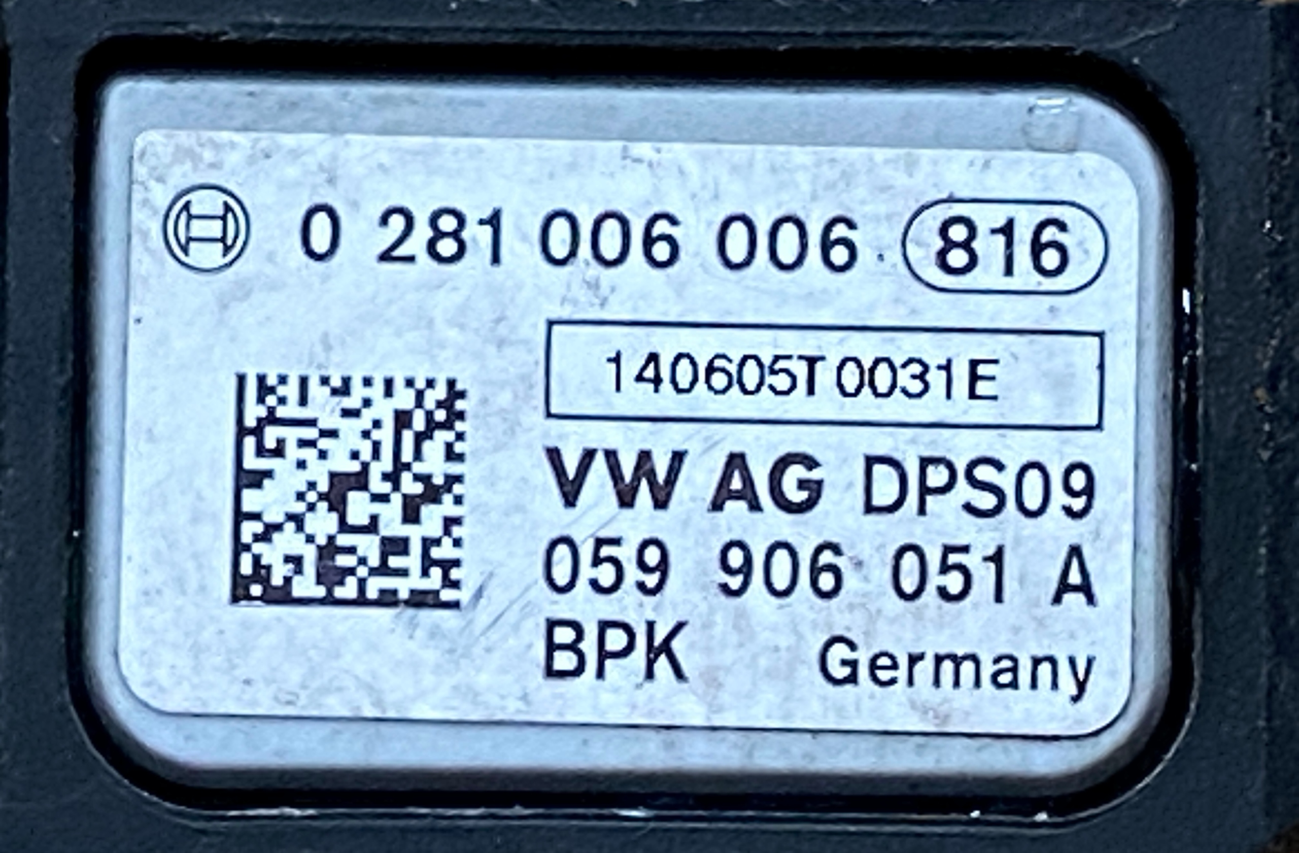 AUDI VW Abgasdruck sensor 059906051A