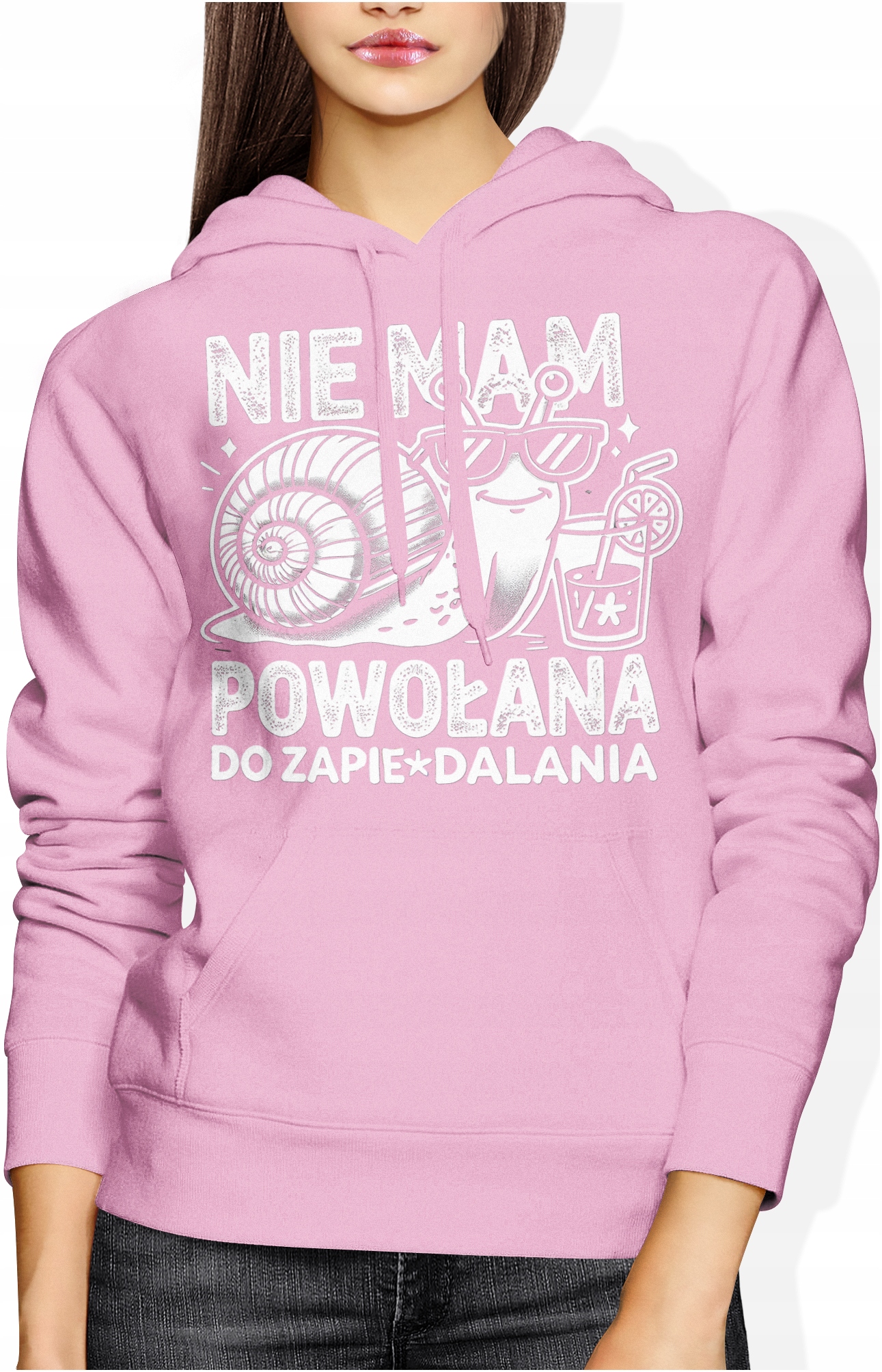 Śmieszna Bluza Damska Z Nadrukiem Napisami Ślimak Letnia Bawełniana L