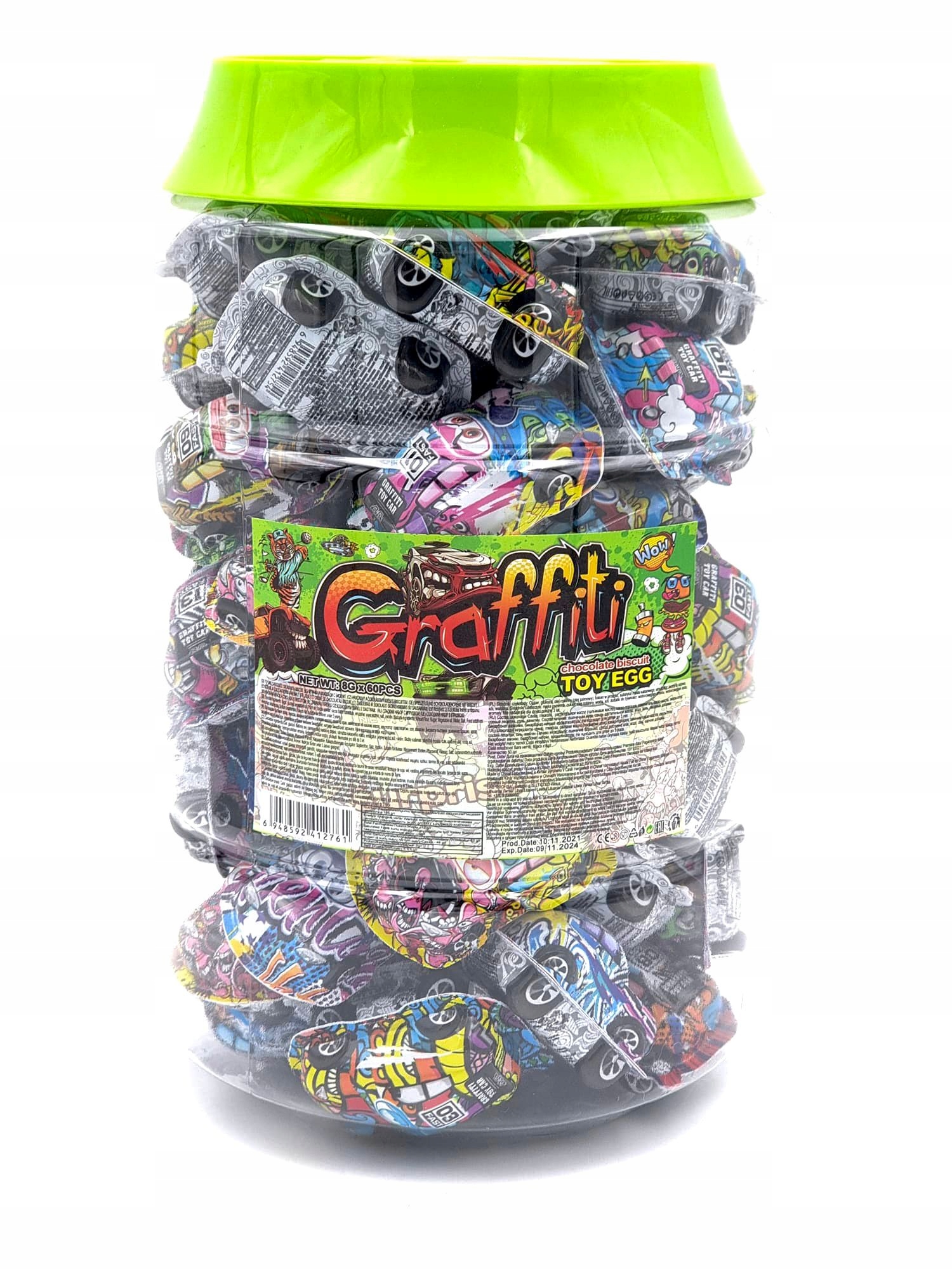 Levně Vajíčka překvapení graffiti auta s hračkou 60ks