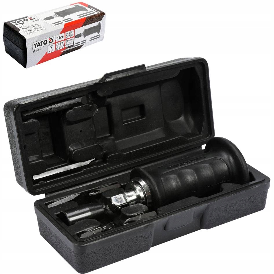 

Yato Wkrętak udarowy do pobijania 6 końcówek