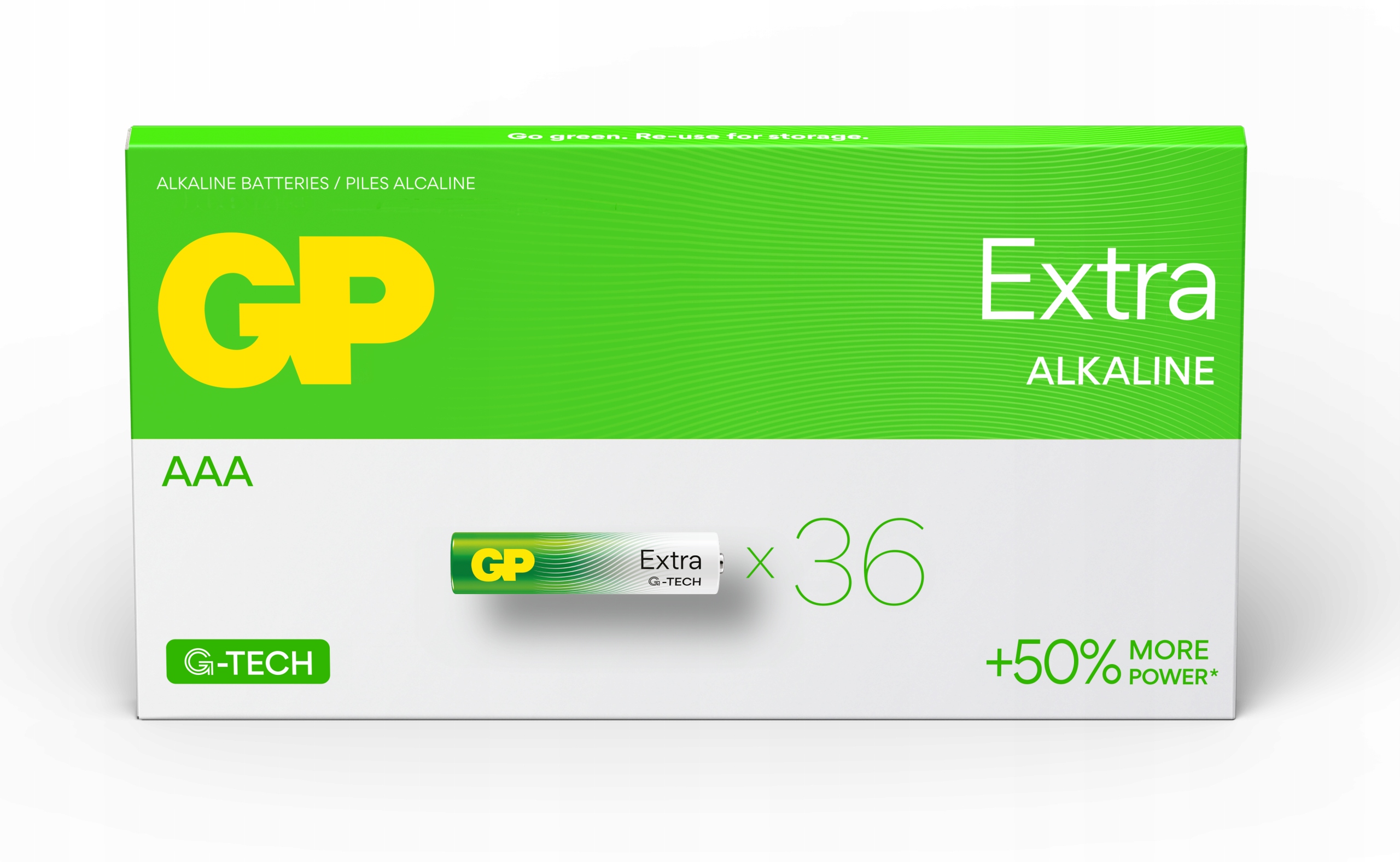 Щелочная батарея GP AAA (R3) 40 шт.