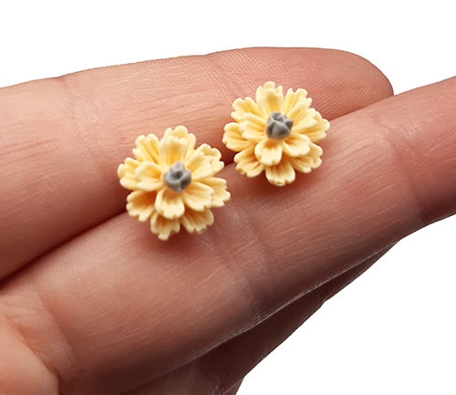 Klipsy dla dziecka kwiatuszki hand made