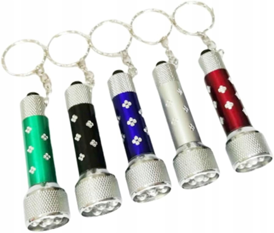 BRELOK do kluczy LATARKA LED baterie w zestawie Kod producenta SDT4770685542671