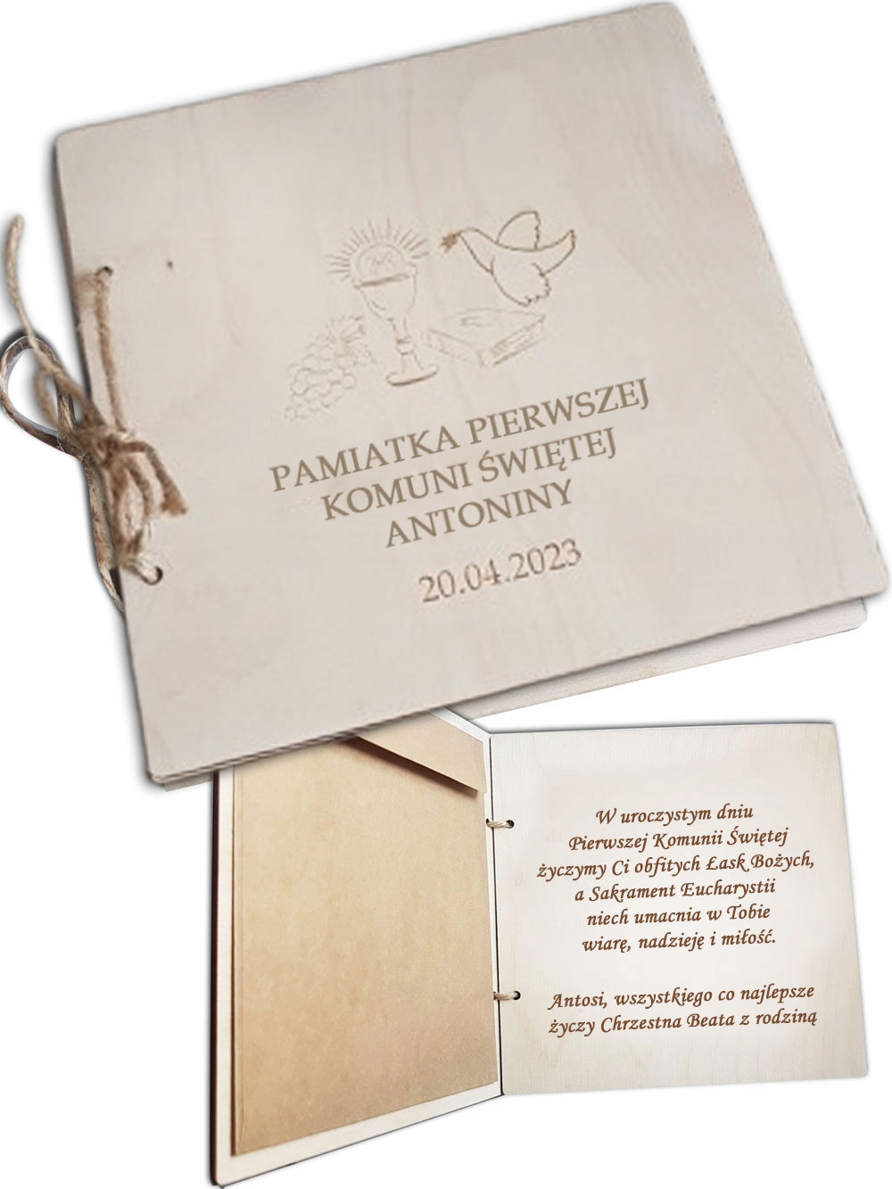 

Kartka Pamiątka komunii na pieniądze