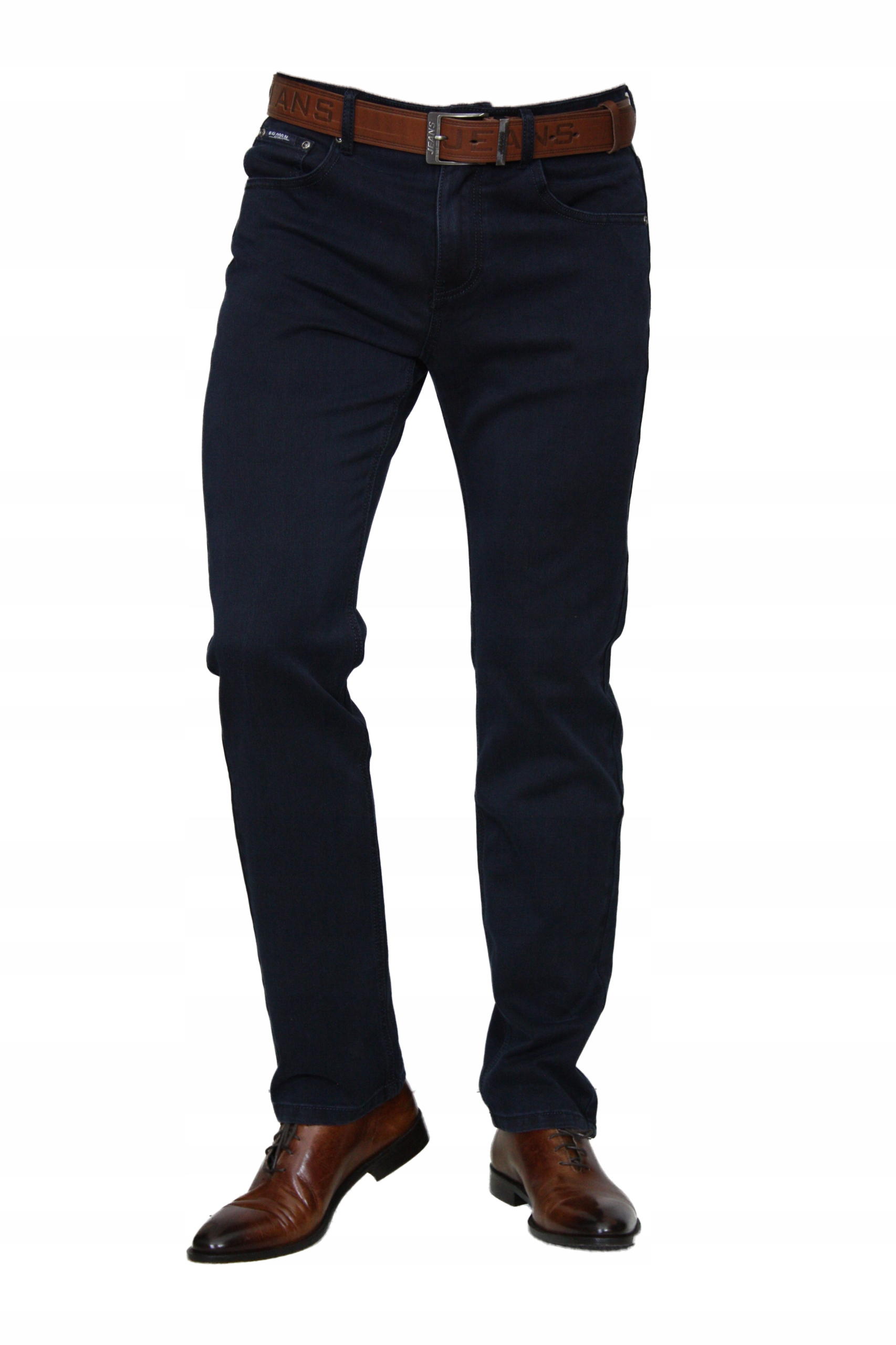 Pánské Kalhoty Bigman (grafitově-granátové) W44 L30, obvod pasu 116-118 cm