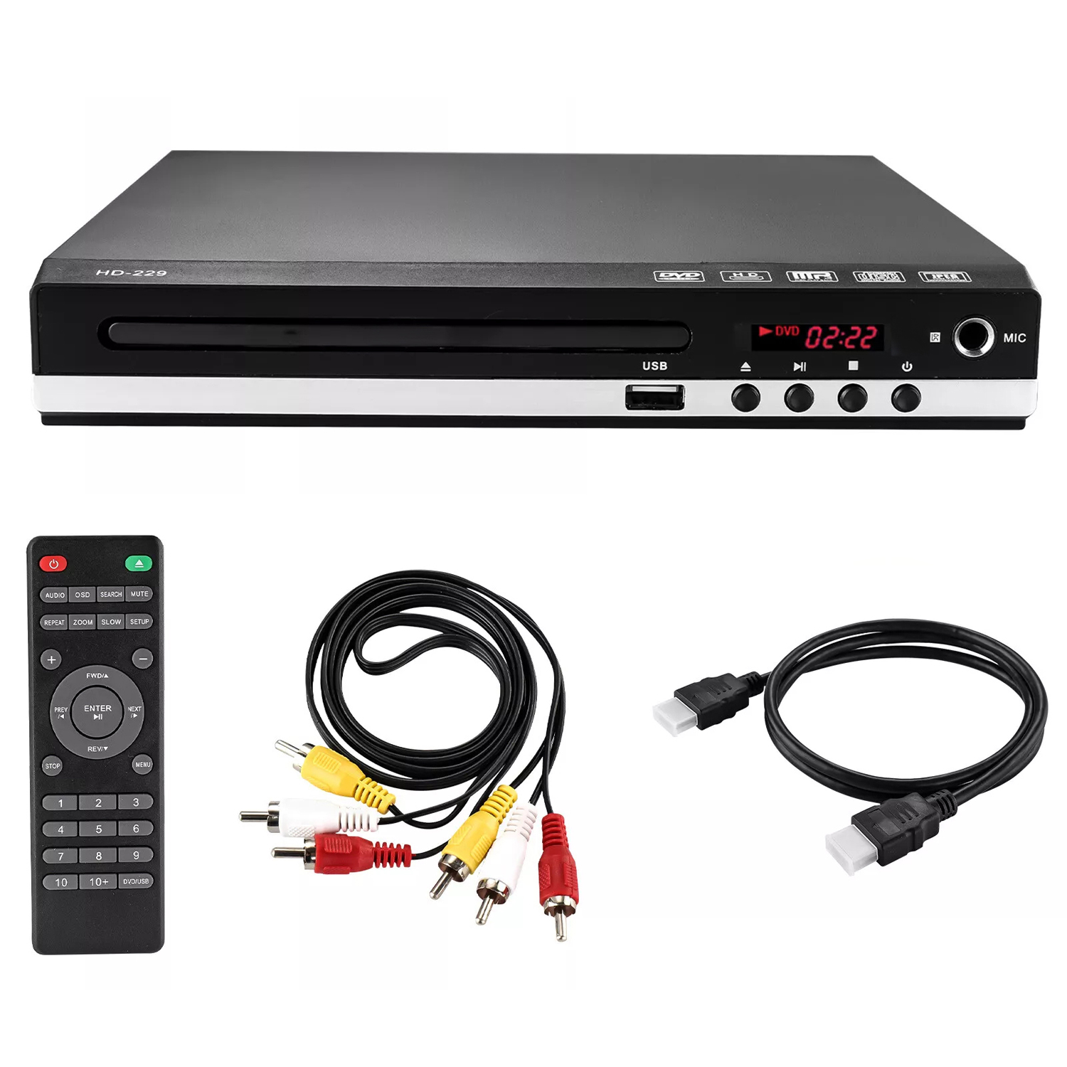 DVD Přehrávač 1080P Systém Al/ntsc DVD Přehrávač S Výstupem Hdmi/av Mini