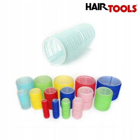 Wałki Do Włosów Rzepowe Małe Błękitne 28mm x 12szt Marka Hair Tools