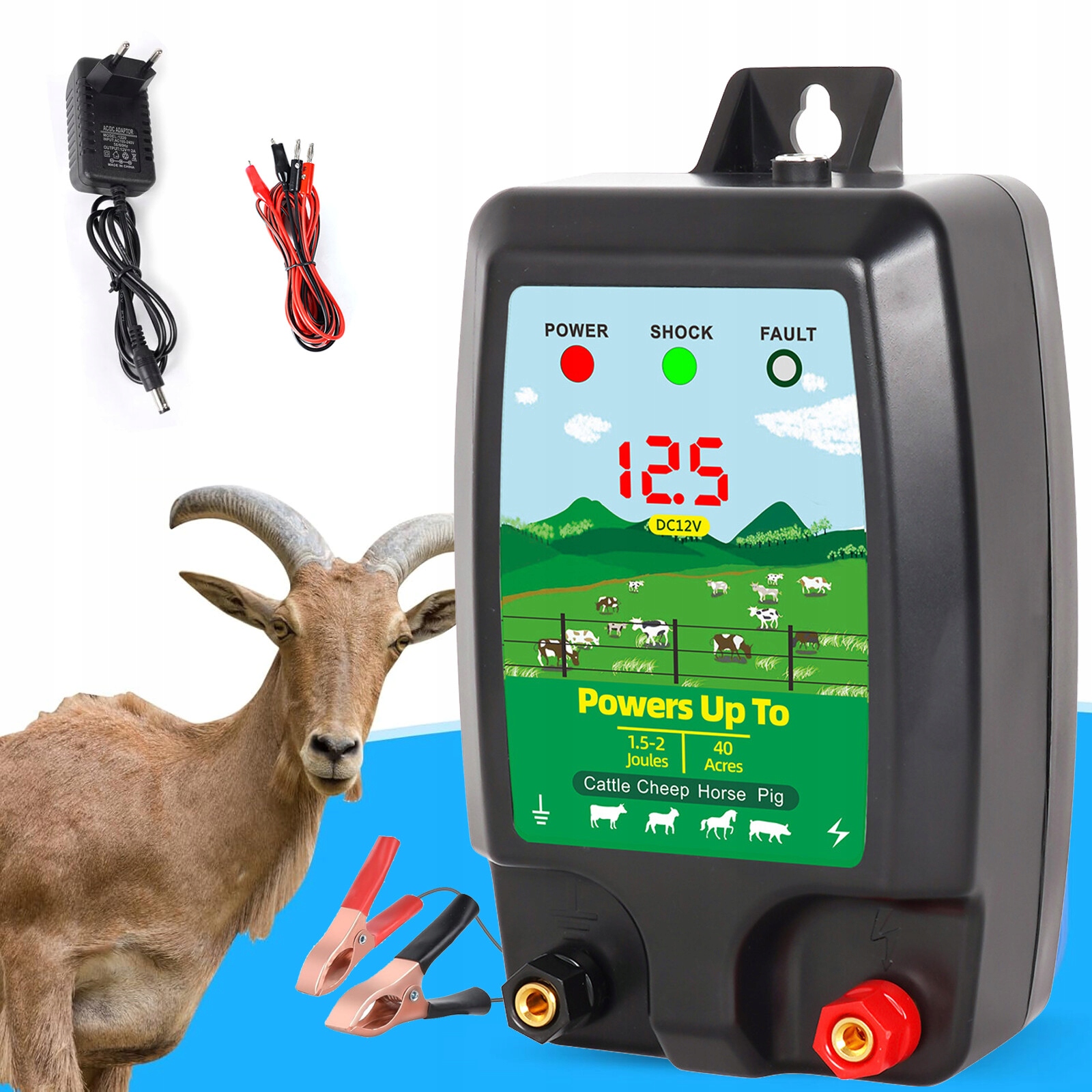 12 Kv Elektrické Ploty Pro Hospodářská Zvířata S Solární Energií