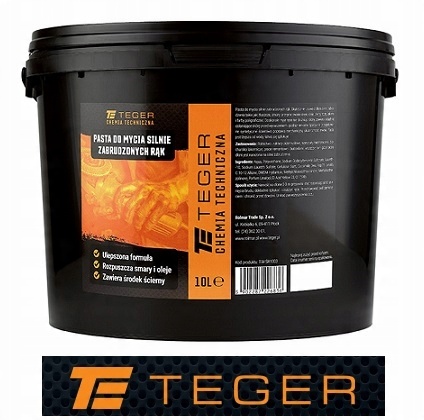 

Pasta do mycia silnie zabrudzonych rąk 10L Teger