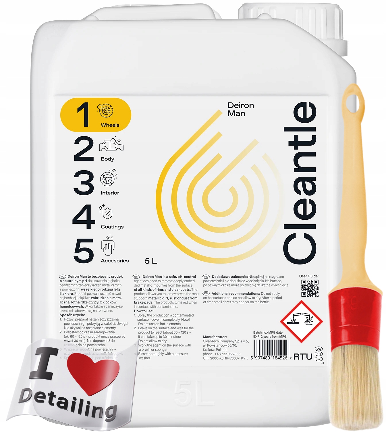 Cleantle Deiron Man Deironizer Felg Lakier 5000 ml