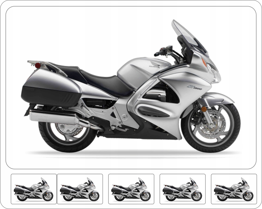 Samolepky Juula Pro Honda St 1300 Pan European Usa 2007 Stříbrné NHA30