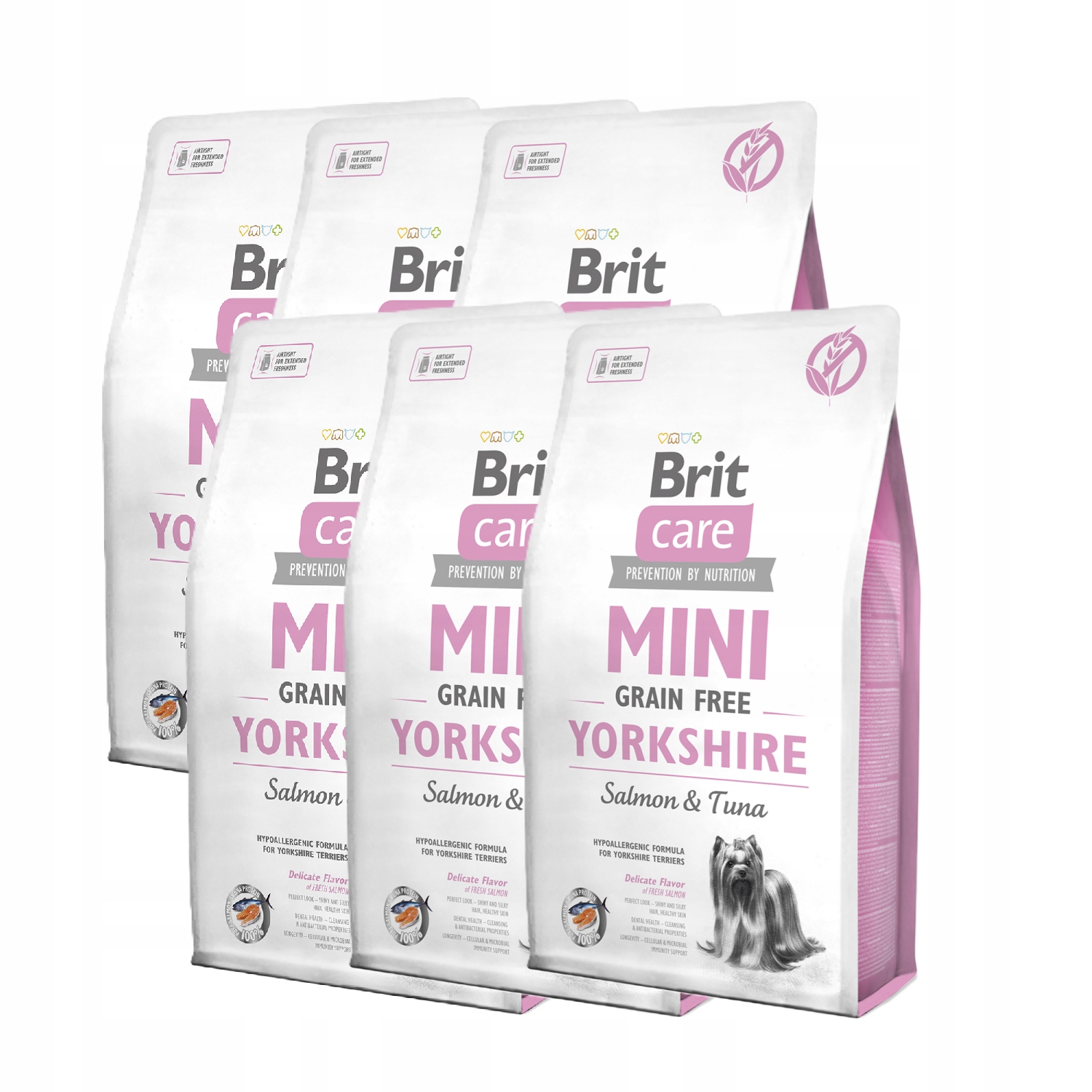 Brit Care Dog Mini Grain Free York Losos a tuňák Karton Balení 6 Kusů 6x2kg 12kg
