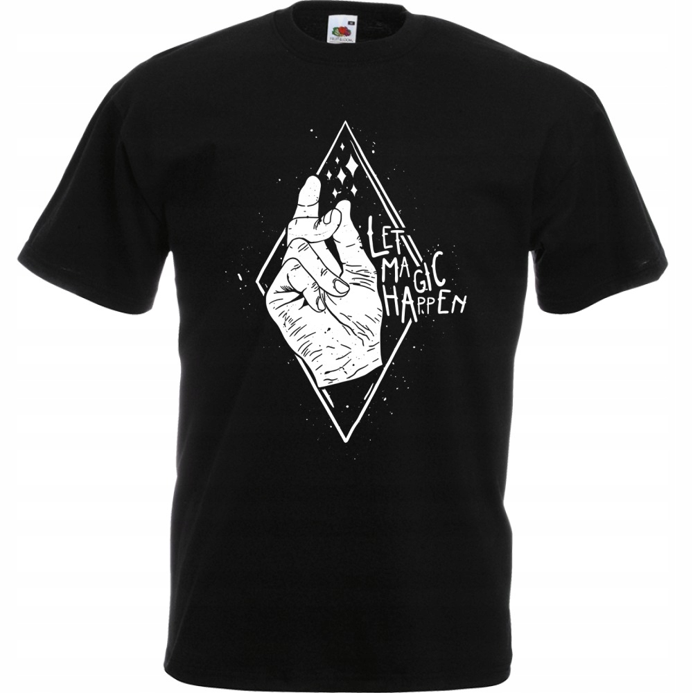 

Koszulka let magic happen ręka magia sztuka S