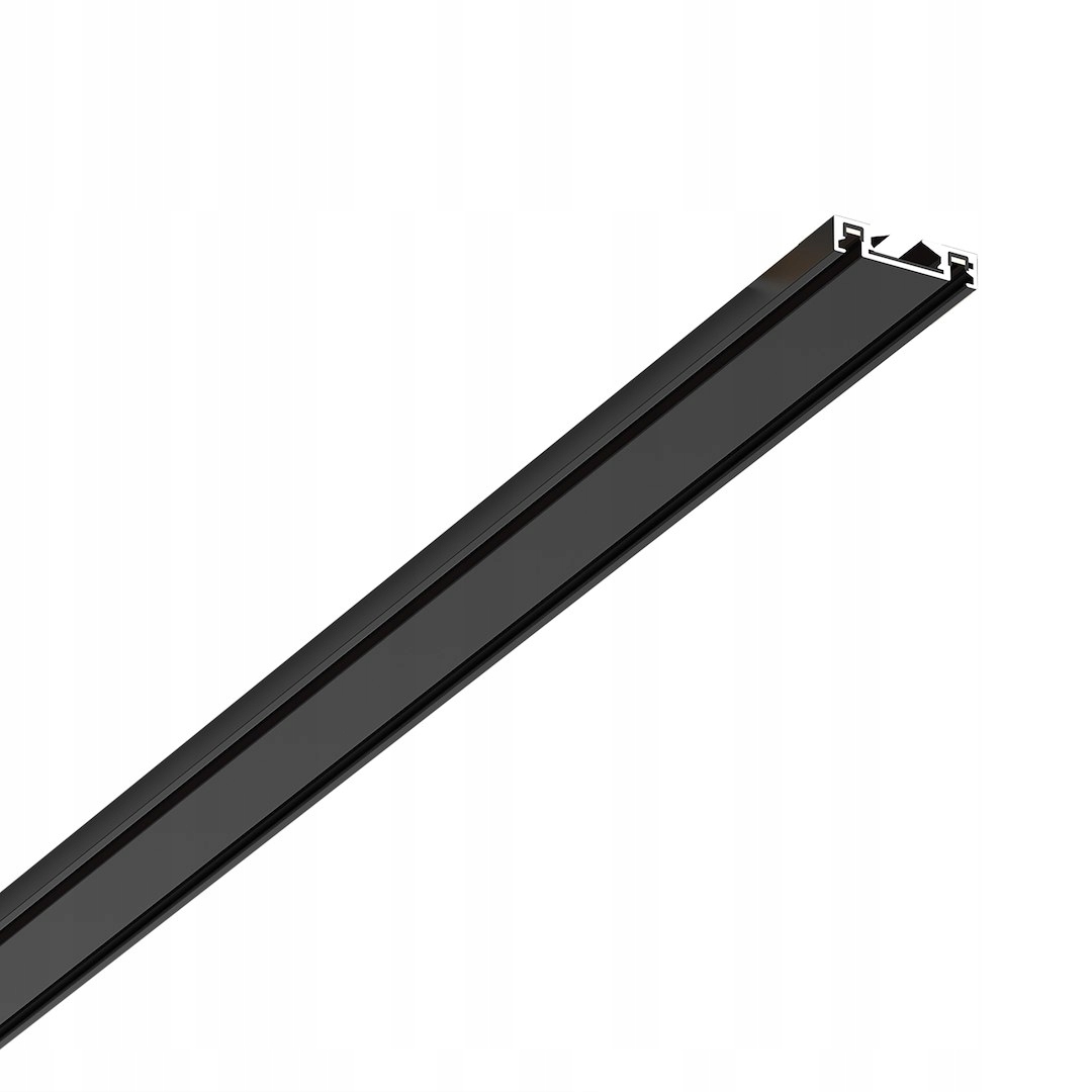 Slim Magnetic Track Szyna Natynk Czarny 200cm zaślepki
