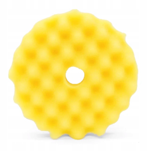 Optimum Yellow Waffle Cut 125mm waflowy, średni pad polerski one step