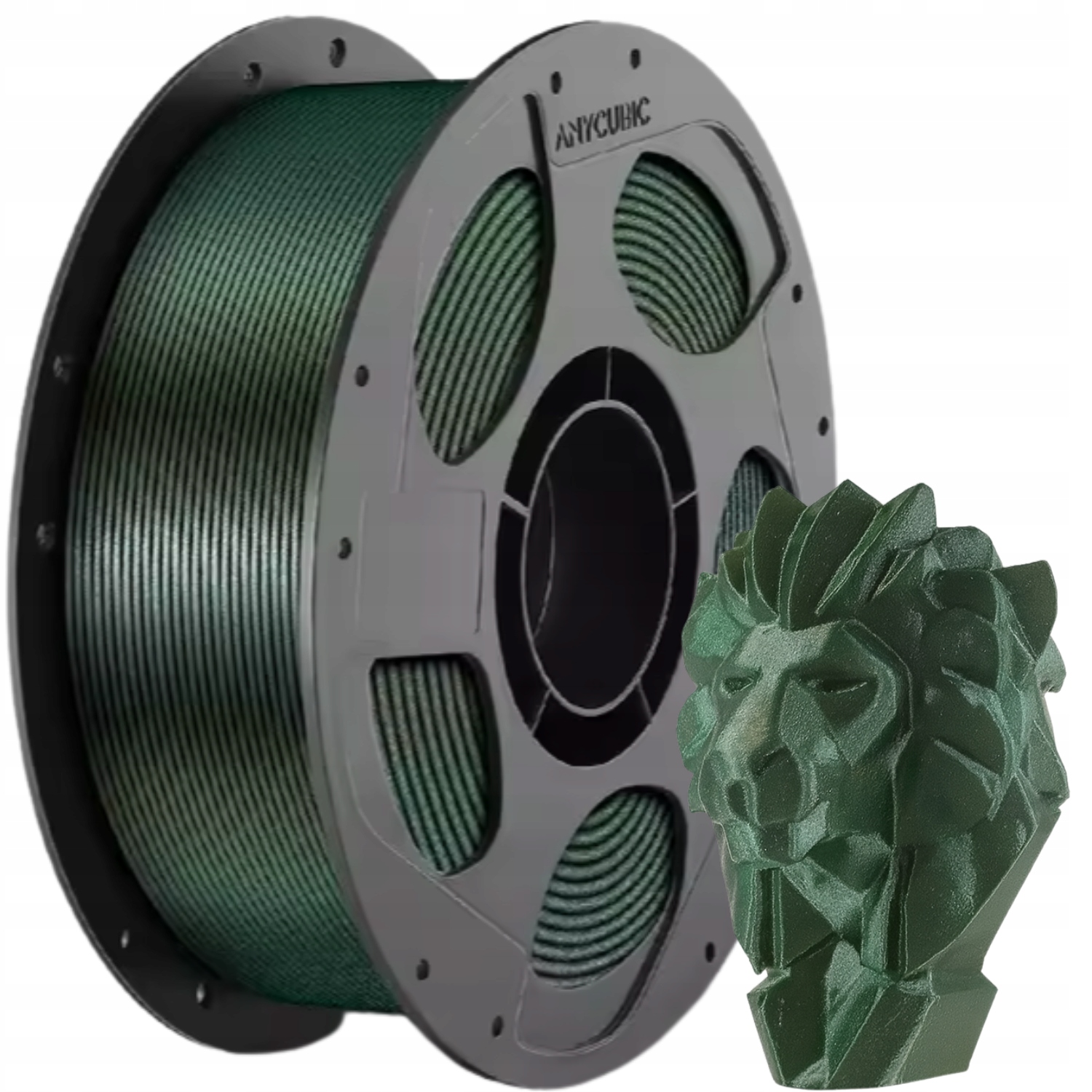 Filament Anycubic Pla Galaxy Green 1kg Opalizujący Brokatowy