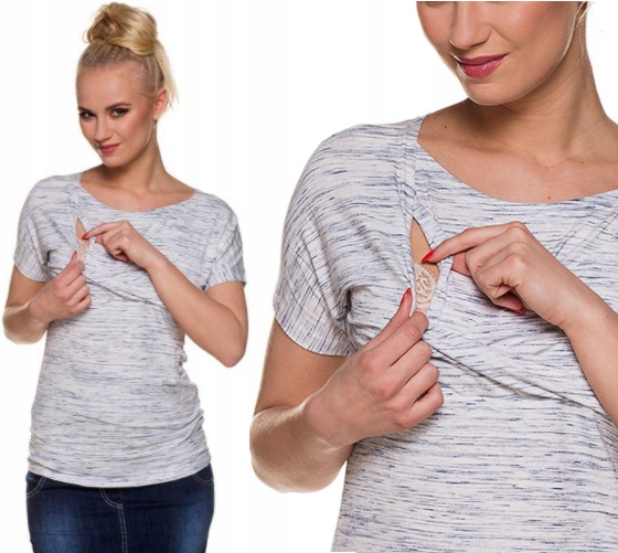 

My Tummy Bluzka Ciąża Karmienie Nowa Ocean Mama XL