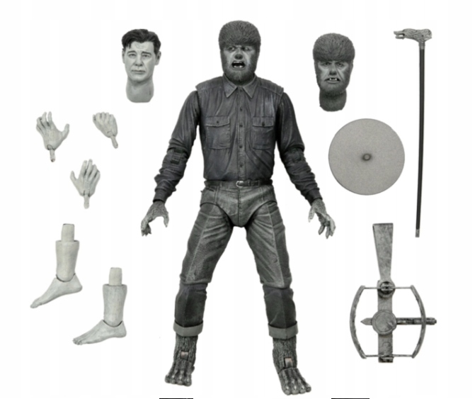 Figurka Universal Monsters Ultimate Wolf Man (černobílá) Neca
