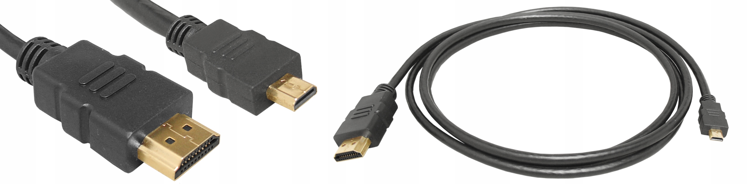 KABEL PRZEWÓD HDMI - MICRO HDMI 1,5M 3D 4K FULL HD Złącza HDMI - micro HDMI