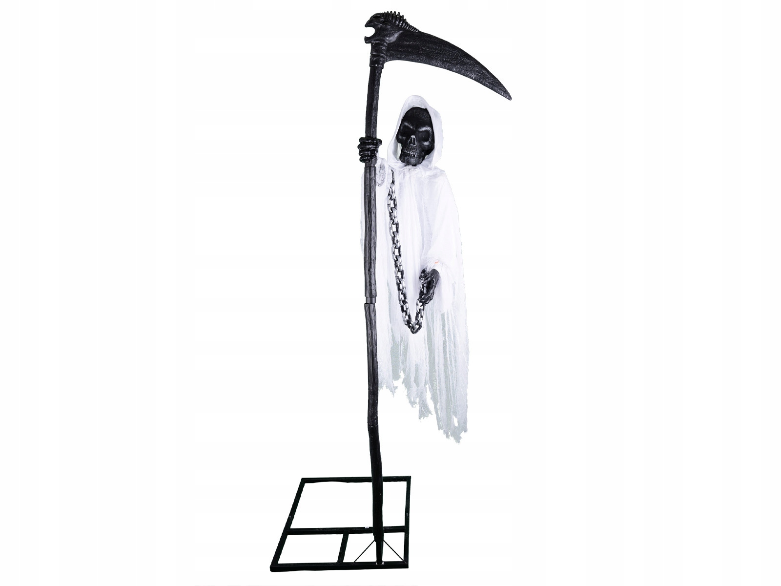 Dekorácia Kostucha Halloween Smrť s kosou 180 cm interaktívna