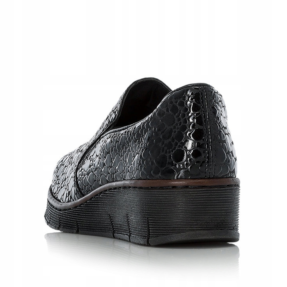 RIEKER buty, półbuty damskie lakierowane 53766 Rozmiar 41