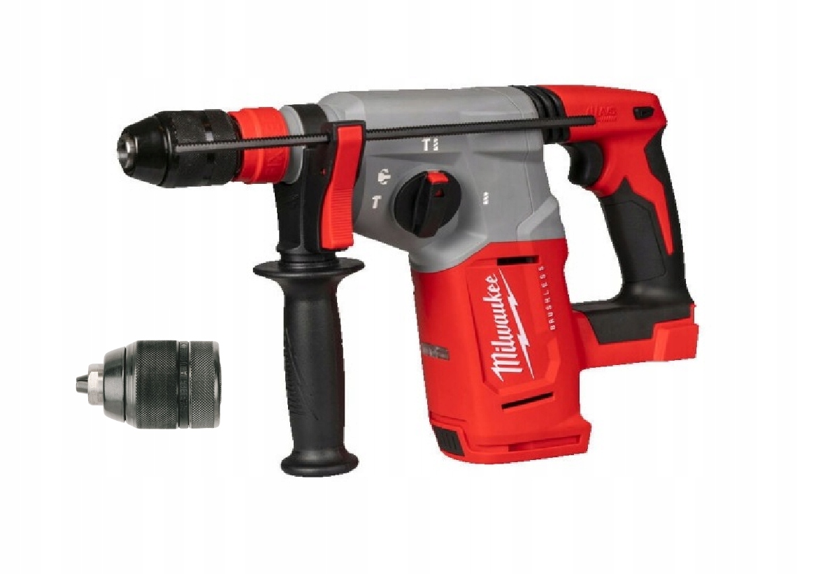 Młotowiertarka 2.3J Milwaukee M18 BLHX-0 dodatkowy uchwyt 0-13mm 4 tryby