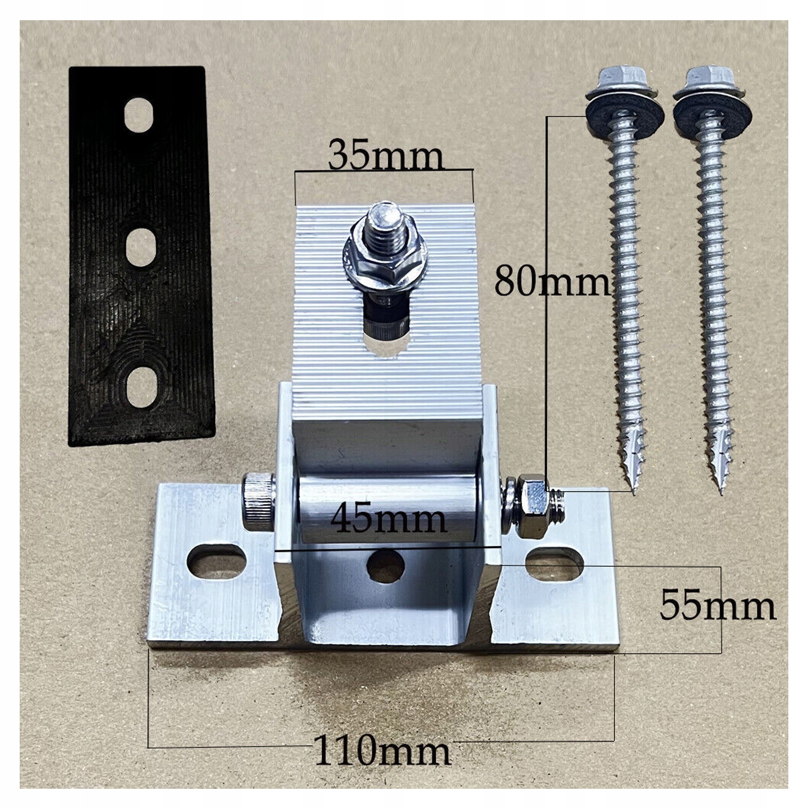 4*NASTAWNY UCHWYT DO FOTOWOLTAIKI SŁONECZNEJ Kod producenta q233