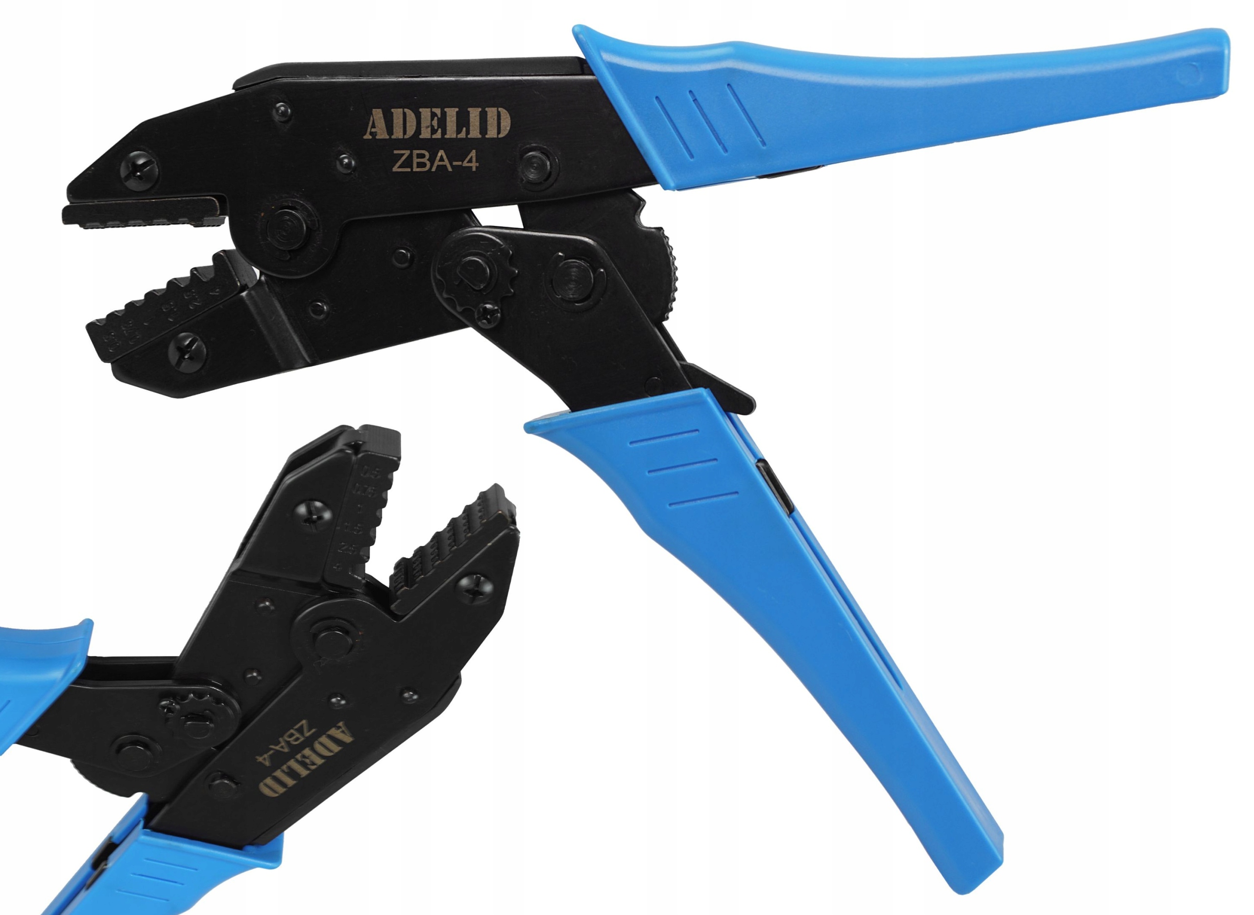 ZACISKARKA PRASKA DO KOŃCÓWEK KABLI TULEJEK 0,5-4 Kolor niebieski