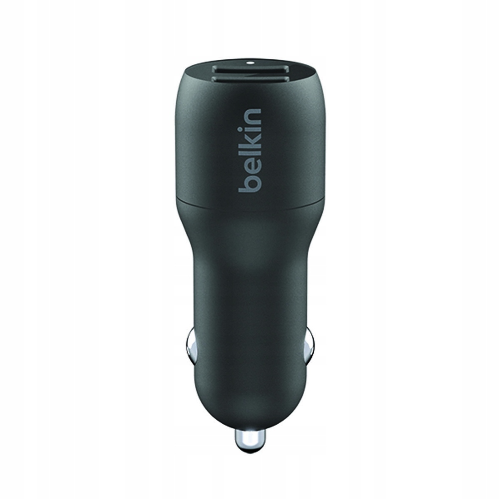 Belkin Nabíječka automobilová 24W, 2x Usb-a, černá Lightning kabel