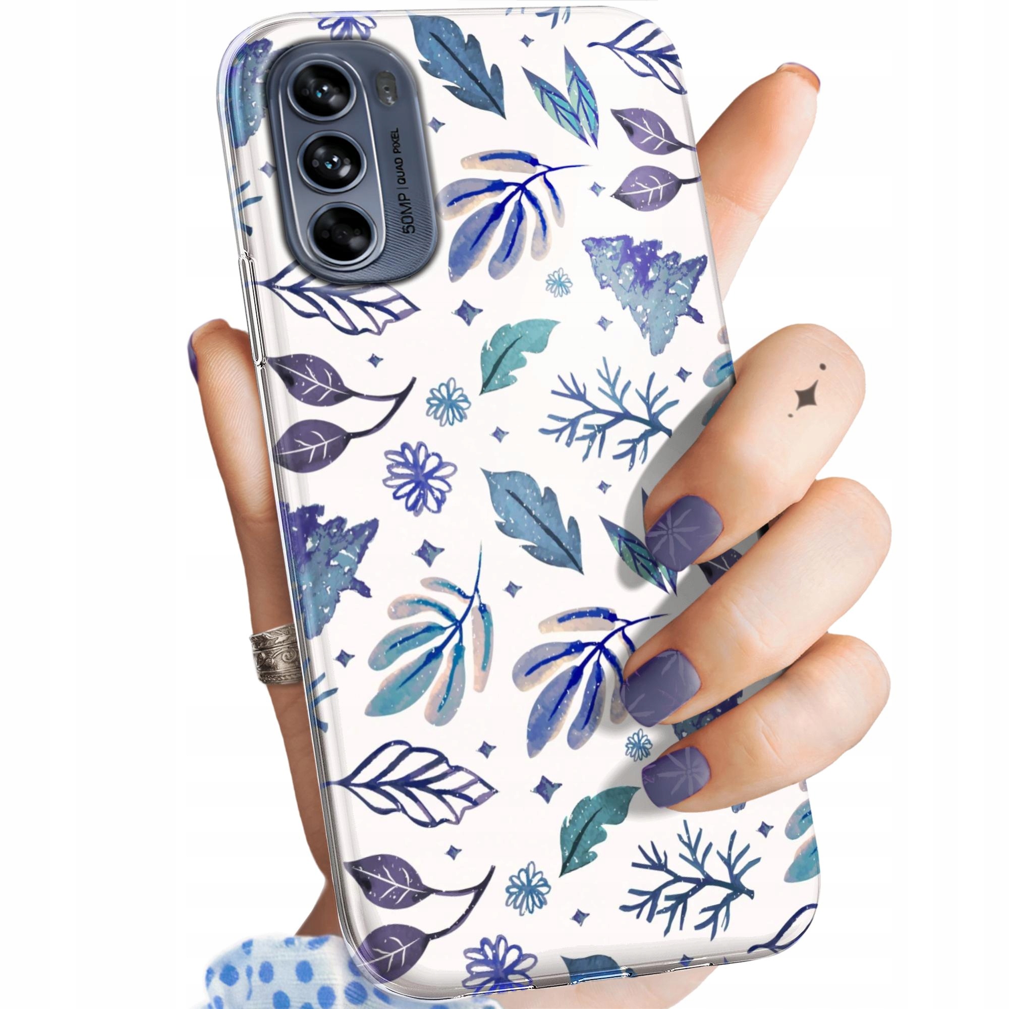 Etui Do Motorola Moto G62 5G Zima Śnieg Śnieżynki Winter Obudowa Case