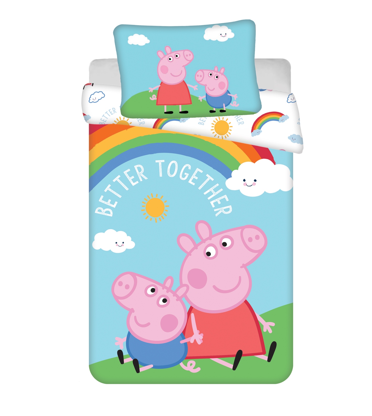 

Pościel Bawełniana 100x135 Świnka Peppa Pepa